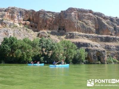 RUTA DE PIRAGÜISMO EN CANOA Y PIRAGÜA - HOCES DEL RÍO DURATÓN; viajes comunidad de madrid